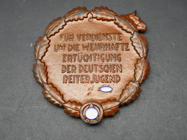 SA Reiter-Plakette für Verdienste um die wehrhafte Ertüchtigung der deutschen Reiterjugend