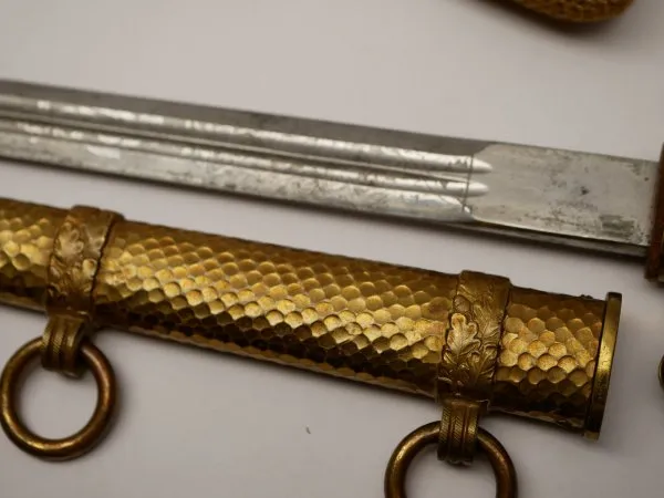 Kriegsmarine dagger from the manufacturer Höller Solingen + portepee + hanger