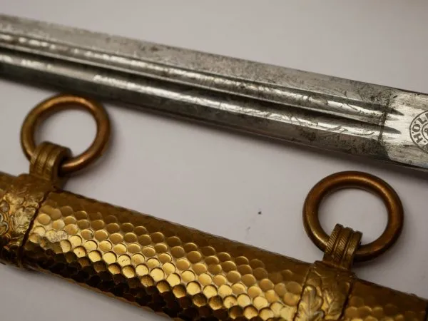 Kriegsmarine dagger from the manufacturer Höller Solingen + portepee + hanger