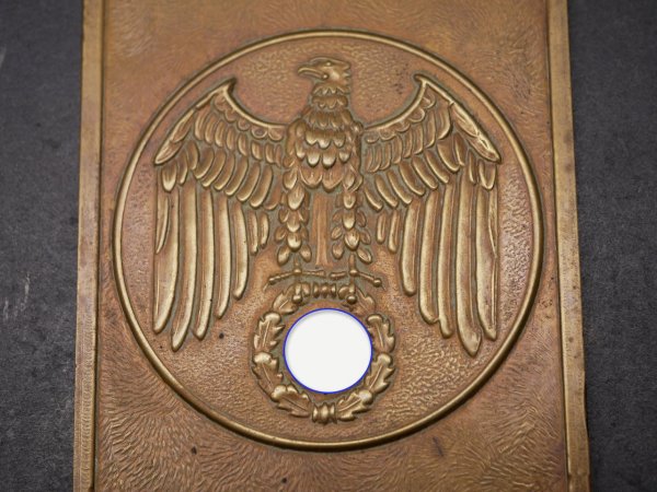 Rare door plaque with eagle and HK, dimensions 255 x 95 mm