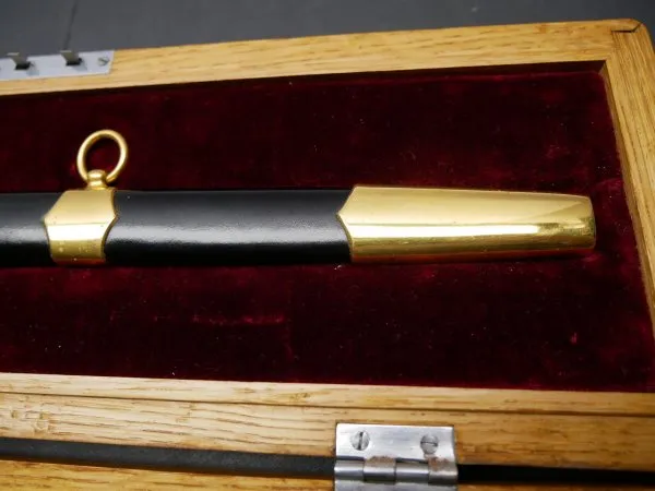 Russian Navy gift dagger from a Rear Admiral of the Black Sea Fleet in a case