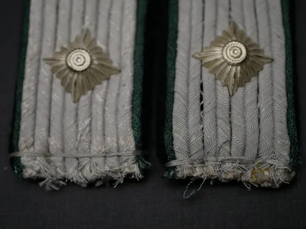 Waffen-SS pair of shoulder boards for an SS-Hauptsturmführer - Mountain Infantry or SD Security Service