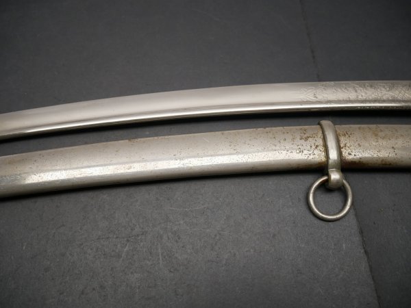 Heavy gift saber with inscription "Nagel, Wachtmeister 7.23."