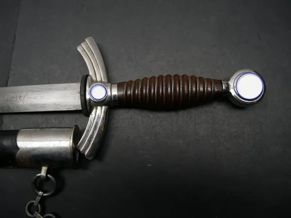 LW Luftwaffe officer's dagger with Damascus blade