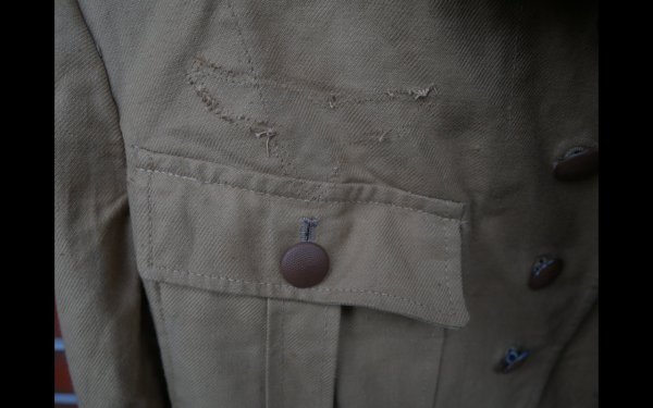 Luftwaffe Afrikakorps Tropenfeldbluse mit Kammerstempel