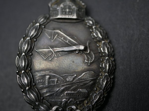 Preußen - Abzeichen für Flugzeugführer vom Hersteller Meybauer Berlin - 925er Silber - Prinzengröße / Reduktion