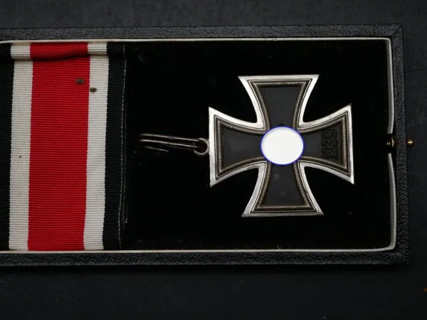 RK Knight's Cross of the Iron Cross 1939-1945 on a ribbon in a case