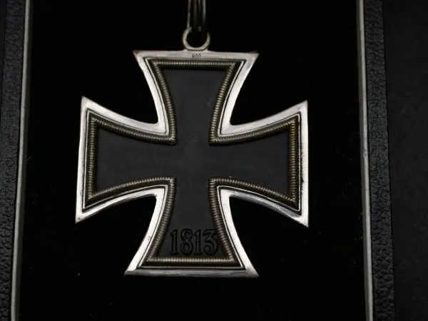 RK Knight's Cross of the Iron Cross 1939-1945 on a ribbon in a case