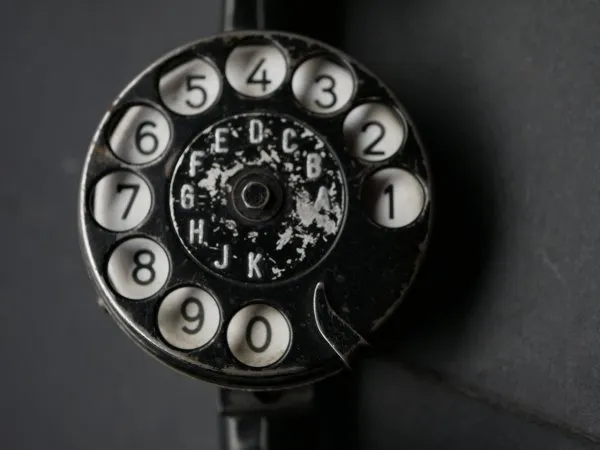 Prüftelefon mit Wählscheibe von 1944, WaA Abnahme