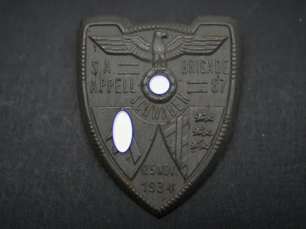 Badge - SA Appell Brigade 87 Swabia 1934