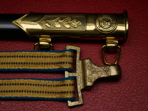 Geschenkdolch - NVA Generalsdolch LSK Luftstreitkräfte mit Gehänge + Hänger im Etui