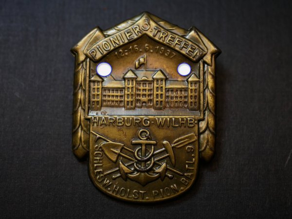 Badge - 3rd Pioneer Meeting 1937 Harburg Wilhb. Schleswig-Holstein Pion. Batl. 9