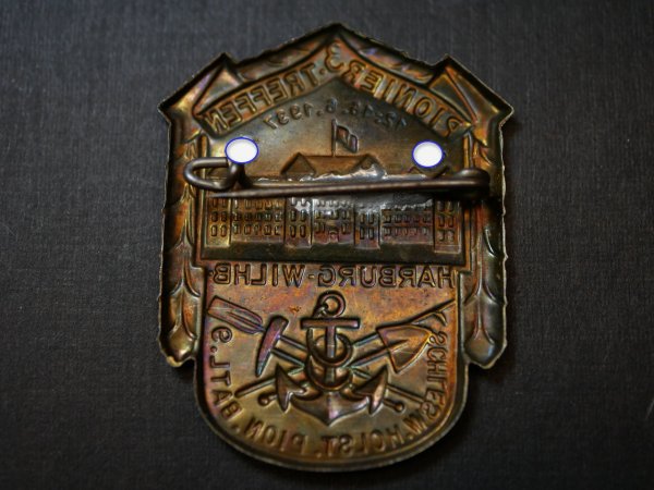 Badge - 3rd Pioneer Meeting 1937 Harburg Wilhb. Schleswig-Holstein Pion. Batl. 9