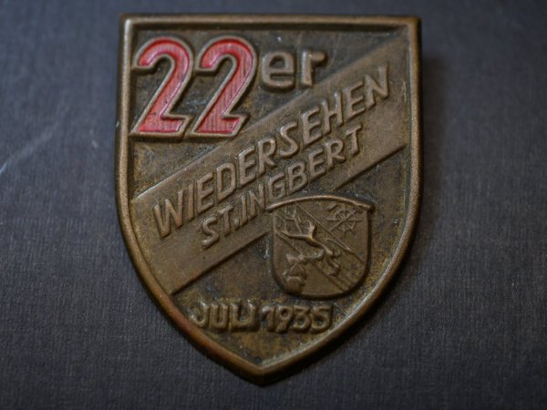 Abzeichen - 22er Wiedersehen St. Ingbert 1935