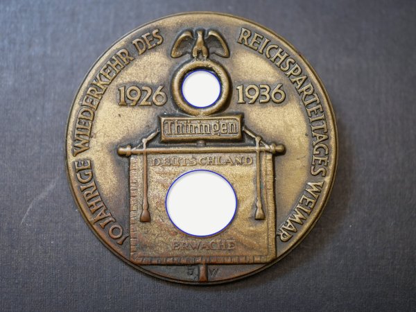Badge - 10th anniversary of the Reich Party Congress Weimar 1936