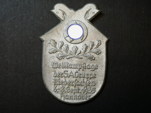 Badge - Competition days of the SA Group of Lower Saxony 1935 in Hanover