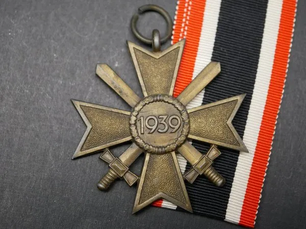 KVK - War Merit Cross 2nd Class with Swords on Ribbon - Manufacturer 65 Klein & Quenzer