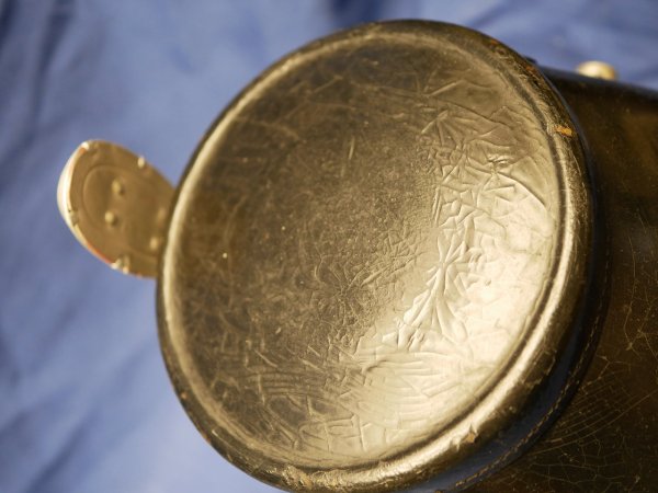 Rare police shako for reinforced police protection (VPS) - Erel Berlin Fiber-Shako