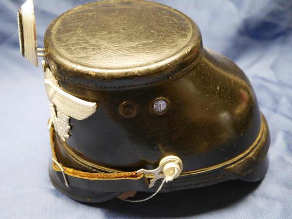 Rare police shako for reinforced police protection (VPS) - Erel Berlin Fiber-Shako