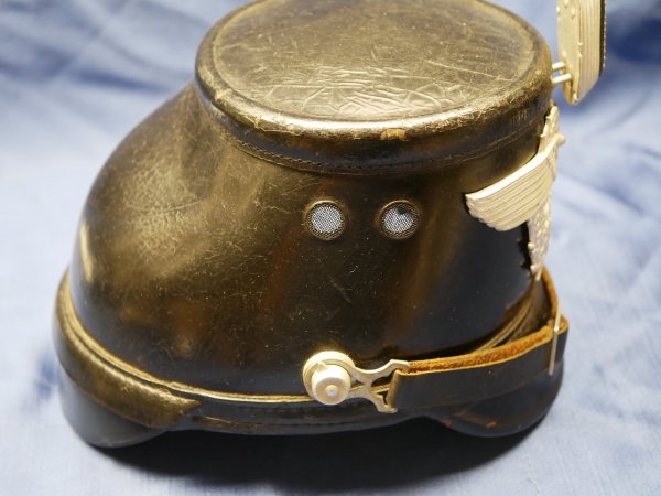 Rare police shako for reinforced police protection (VPS) - Erel Berlin Fiber-Shako