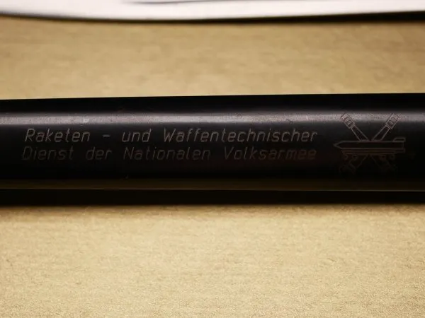 Gift dagger / farewell gift - NVA officer dagger with engraved scabbard "Thanks and Recognition 1990" in box