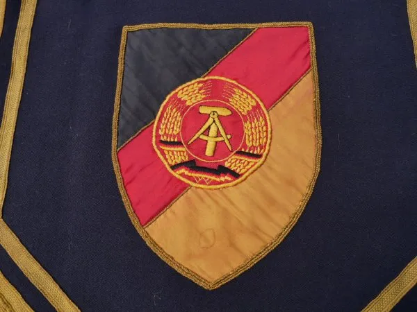 Rare timpani covering for a music corps of the Volksmarine