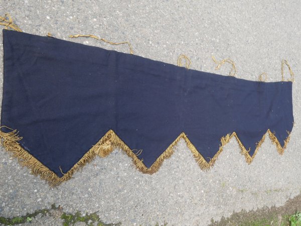 Seltener Paukenbehang für ein Musikkorps der Volksmarine