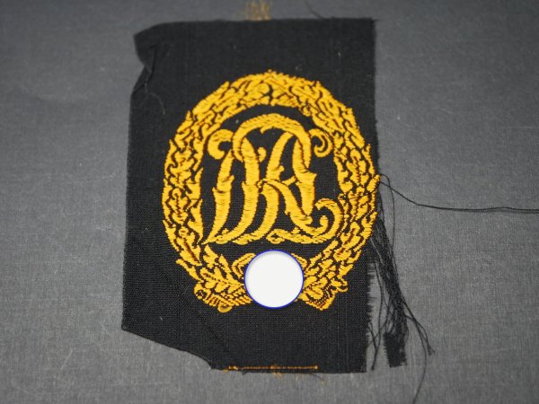 Sports Badge DRA (German Reich Committee for Physical Exercise) in bronze in fabric version