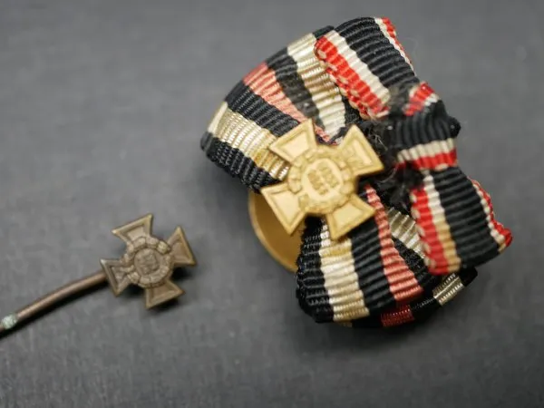 Cross of Honour of the First World War War Participant's Cross on Ribbon + Miniature + 2x Buttonhole Mini