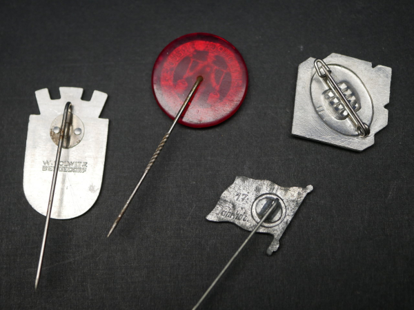 Lot von 4 WHW Abzeichen Hamburg