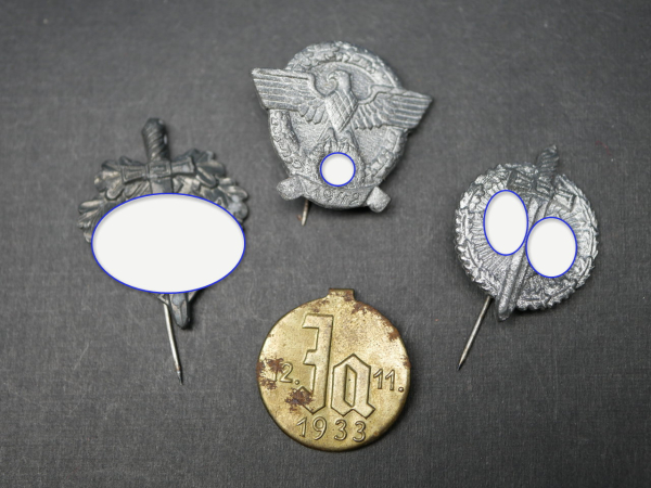 Lot WHW - Police Day Badge + Yes 1933