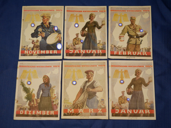 Lot WHW - Spendenbelege 17 Stück