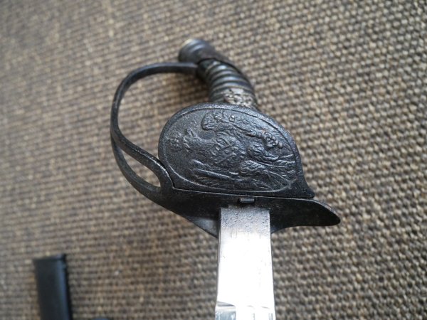 Preussischer IOD Infanterie Offiziersdegen + Einheitssäbel - Hersteller Eickhorn Solingen