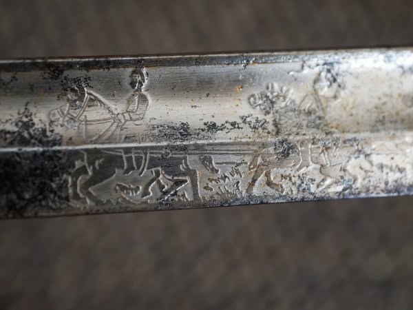 Preussischer IOD Infanterie Offiziersdegen + Einheitssäbel - unberührter Dachbodenfund