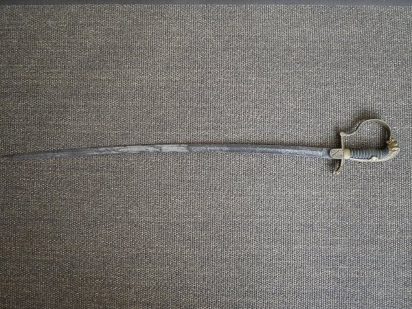 Artillerie Säbel - Hersteller Clemen & Jung Solingen - unberührter Dachbodenfund