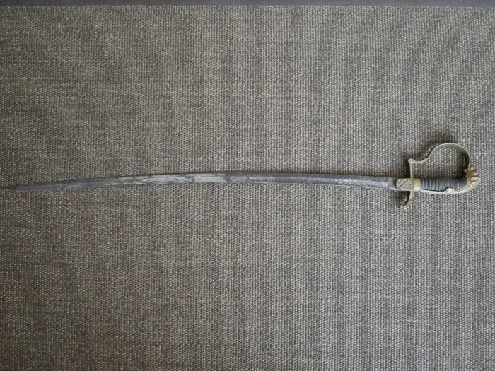 Artillerie Säbel - Hersteller Clemen & Jung Solingen - unberührter Dachbodenfund