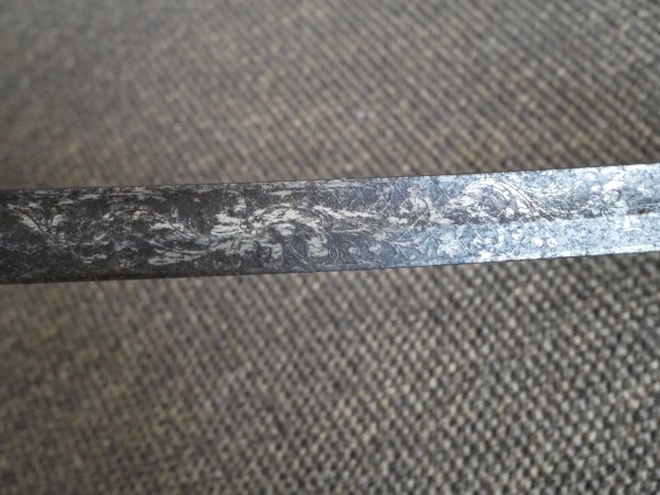 Artillerie Säbel - Hersteller Clemen & Jung Solingen - unberührter Dachbodenfund