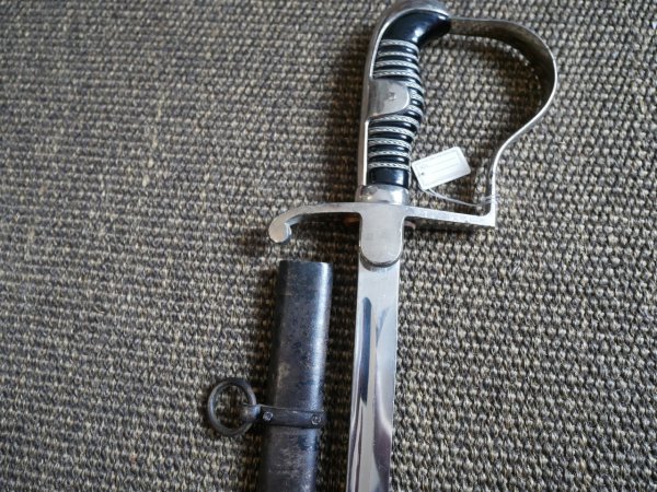 Two WWII sabers - officer's saber + enlisted man's saber as spare parts or for hobbyists
