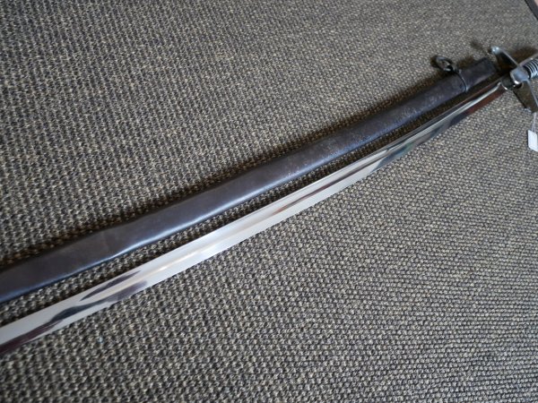 Two WWII sabers - officer's saber + enlisted man's saber as spare parts or for hobbyists