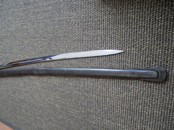 Two WWII sabers - officer's saber + enlisted man's saber as spare parts or for hobbyists