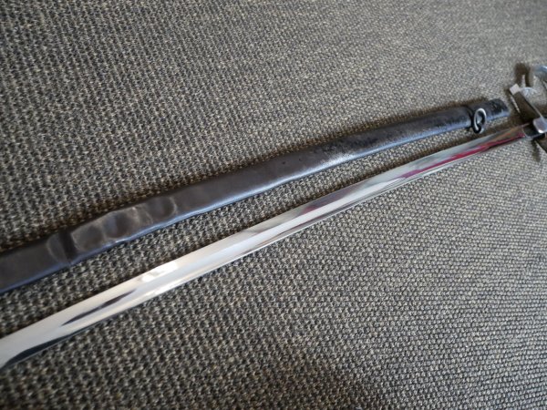 Two WWII sabers - officer's saber + enlisted man's saber as spare parts or for hobbyists