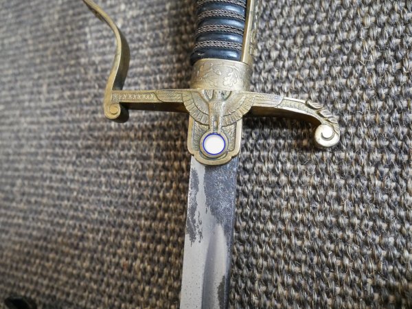 Two lion-head officer's sabers, WWII.