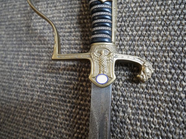 Two lion-head officer's sabers, WWII.