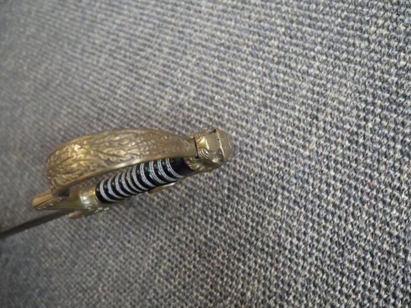 Two lion-head officer's sabers, WWII.