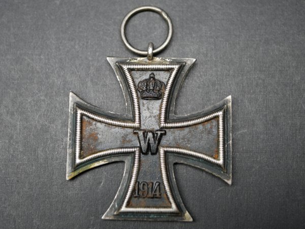 EK2 Eisernes Kreuz 2. Klasse 1914 - LV gestempelt - Lieferungsverband für Eiserne Kreuze