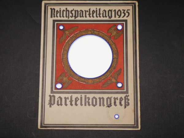 Seltene Eintrittskarte - Reichsparteitag 1935 Parteikongress