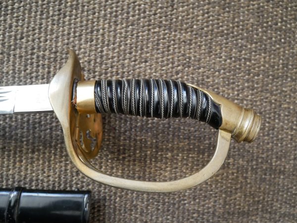 Preußen IOD Infanterie Offiziersdegen mit Klappschanier - Hersteller Clement & Jung Solingen