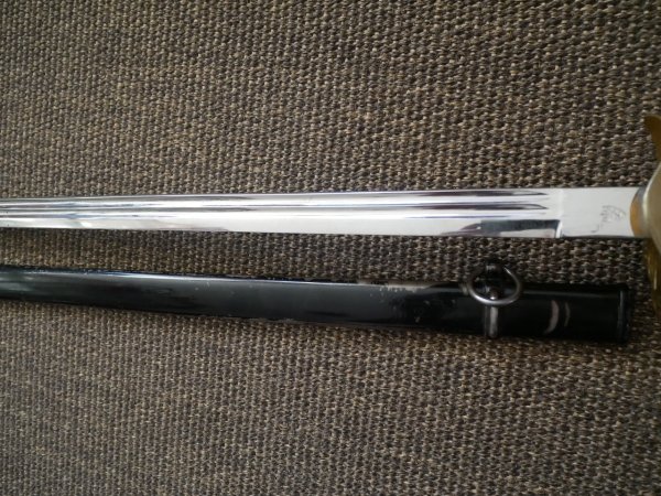 Preußen IOD Infanterie Offiziersdegen mit Klappschanier - Hersteller Clement & Jung Solingen