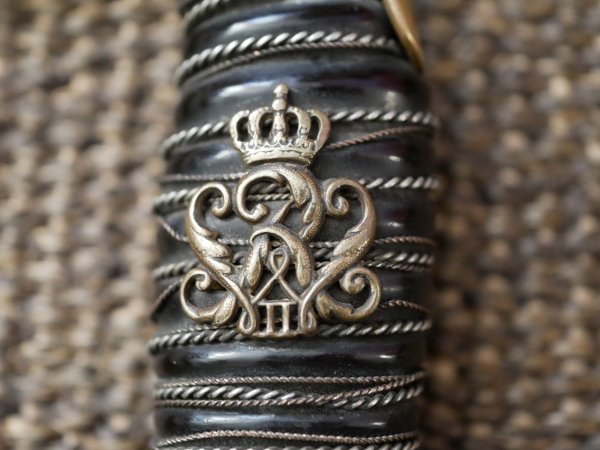 Preußen IOD Infanterie Offiziersdegen mit Klappschanier - Hersteller Clement & Jung Solingen