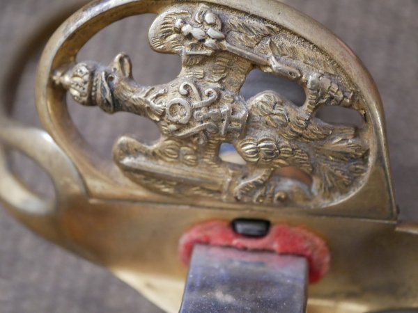 Preußen IOD Infanterie Offiziersdegen mit Klappschanier - Hersteller Clement & Jung Solingen